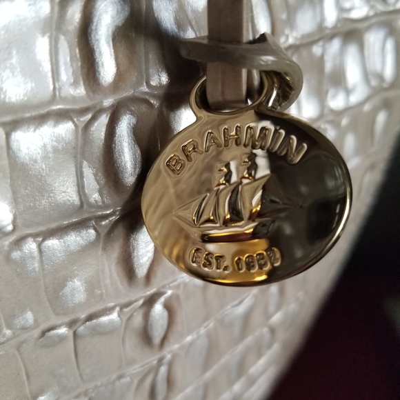 Brahmin Jayden Tote Warm Grey La Scala Set NWT - Picture 5 of 16